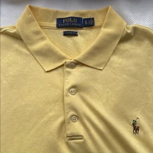 Polo by Ralph Lauren Men's Classic Yellow Polo Shirt - XL